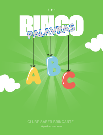 Bingo das letras e das palavras